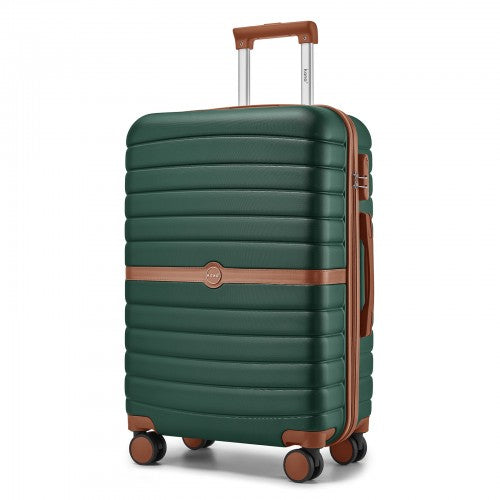 Kono KSK2592 24-inch green and brown suitcase – detail view 24