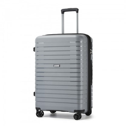 Kono KSK2595 24-inch grey and black suitcase – detail view 24