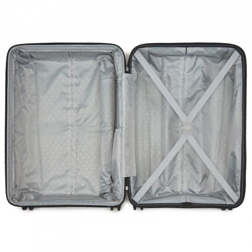 Kono KSK2595 24-inch grey and black suitcase – detail view 24