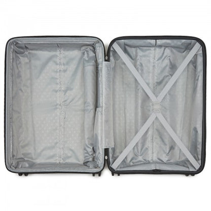 Kono KSK2595 24-inch grey and black suitcase – detail view 24