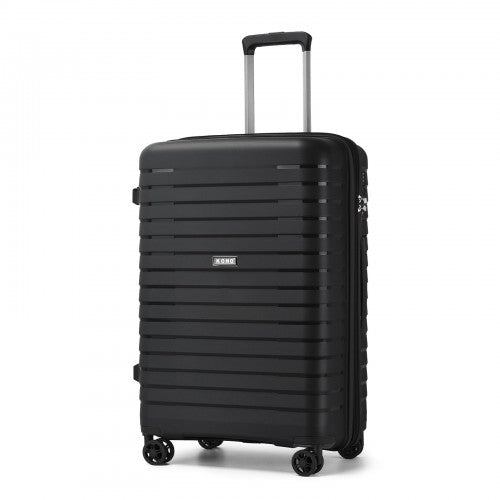 Kono KSK2595 24-inch black suitcase – detail view 24