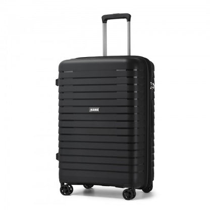 Kono KSK2595 24-inch black suitcase – detail view 24