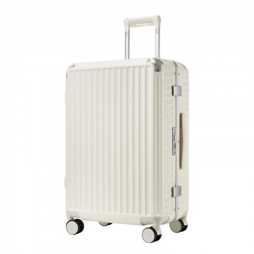 Kono KSK2693 24-inch white suitcase – detail view 24