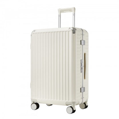 Kono KSK2693 24-inch white suitcase – detail view 24