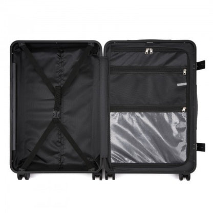 Kono KSK2693 24-inch black suitcase – detail view 24