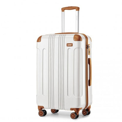 Kono K1777-1L 28-inch cream suitcase – set view