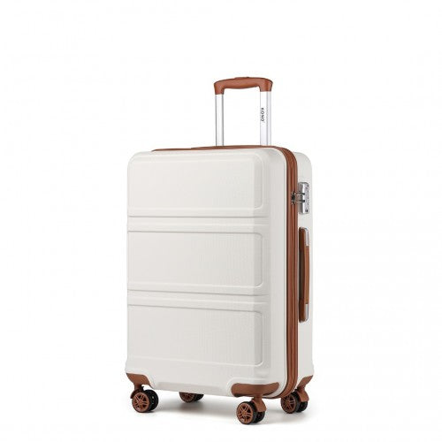 Kono K1871-1L 28-inch cream suitcase – detail view 18