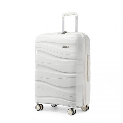 Kono K2094L 28-inch white suitcase – detail view 28