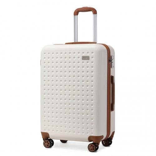Kono K2394L 28-inch cream suitcase – detail view 28