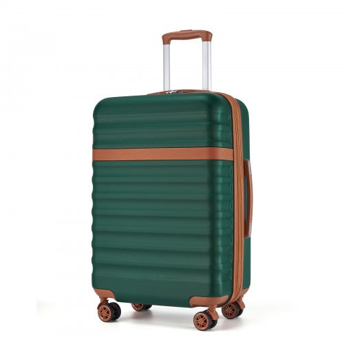 Kono 28" KSK2484 - Expandable Lightweight Hard Shell ABS+PC Check-In Suitcase with TSA Lock Ideal for Extended Trips and Secure Travel