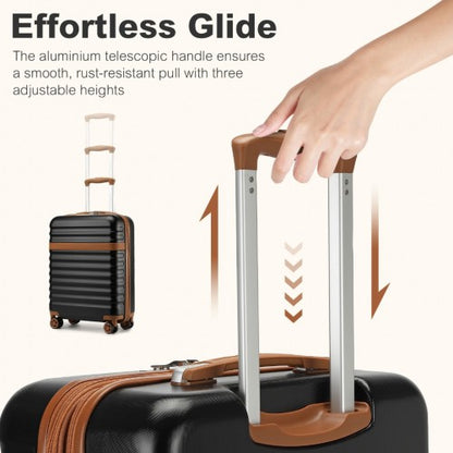 Kono 28" KSK2484 - Expandable Lightweight Hard Shell ABS+PC Check-In Suitcase with TSA Lock Ideal for Extended Trips and Secure Travel