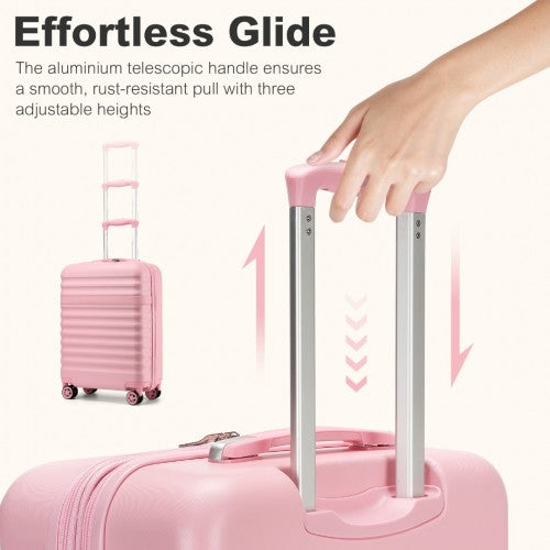 Kono 28" KSK2484 - Expandable Lightweight Hard Shell ABS+PC Check-In Suitcase with TSA Lock Ideal for Extended Trips and Secure Travel