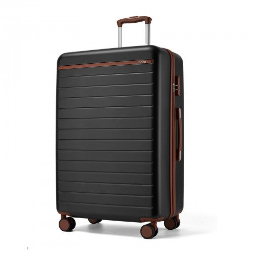 Kono KSK2584 28-inch black and brown suitcase – detail view 28