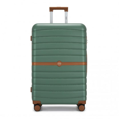 Kono KSK2592 28-inch green and brown suitcase – detail view 28