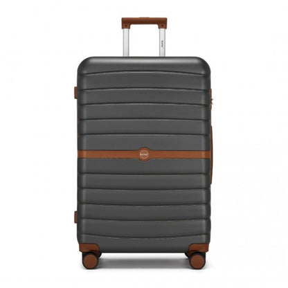 Kono KSK2592 28-inch grey and brown suitcase – detail view 28