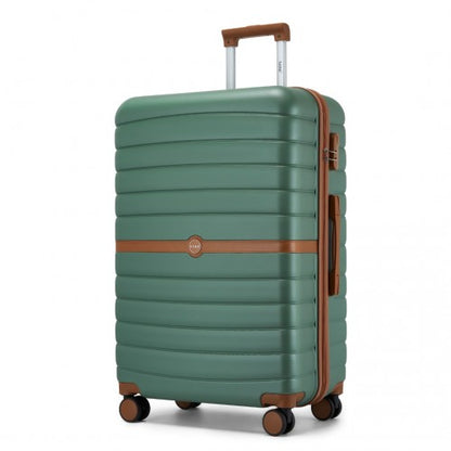 Kono KSK2592 28-inch green and brown suitcase – detail view 28