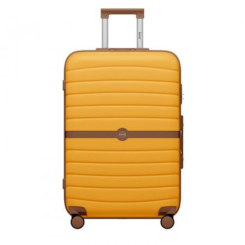 Kono KSK2592 28-inch yellow and brown suitcase – detail view 28