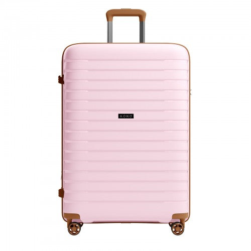 Kono KSK2595 28-inch pink and brown suitcase – detail view 28
