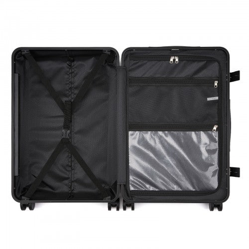 Kono KSK2693 28-inch black suitcase – detail view 28