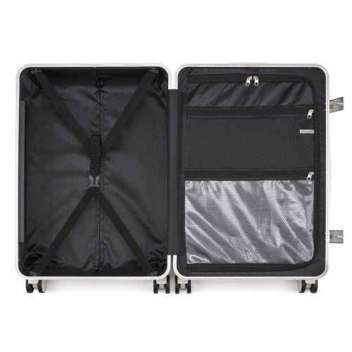 Kono KSK2693 28-inch white suitcase – detail view 28