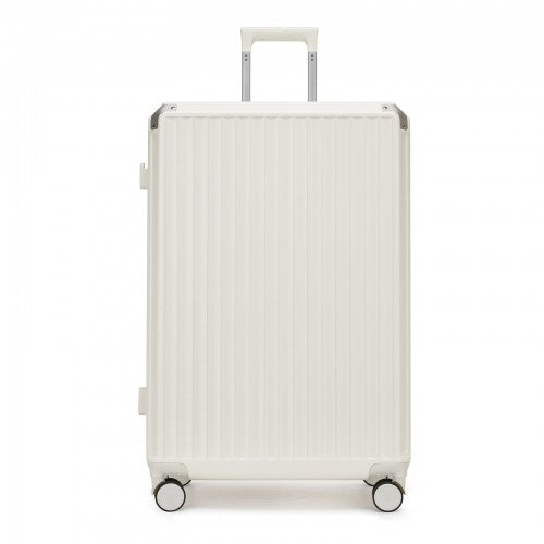 Kono KSK2693 28-inch white suitcase – detail view 28