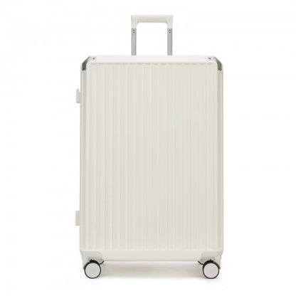 Kono KSK2693 28-inch white suitcase – detail view 28