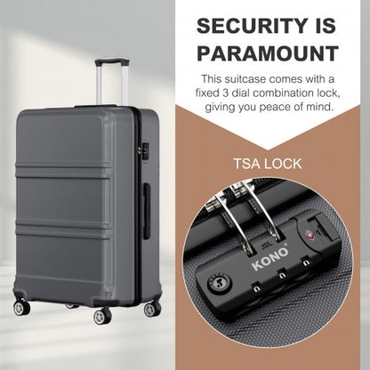 Kono K1871-1L 32-inch grey suitcase – detail view 32