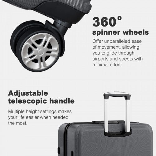 Kono K1871-1L 32-inch grey suitcase – detail view 32