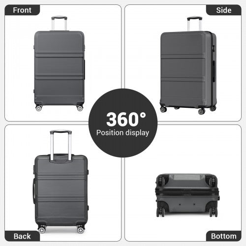 Kono K1871-1L 32-inch grey suitcase – detail view 32