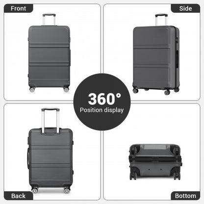 Kono K1871-1L 32-inch grey suitcase – detail view 32