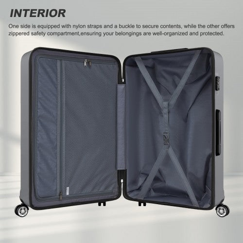 Kono K1871-1L 32-inch grey suitcase – detail view 32