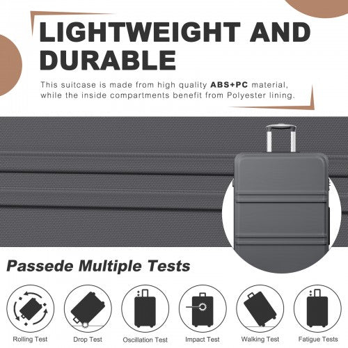 Kono K1871-1L 32-inch grey suitcase – detail view 32
