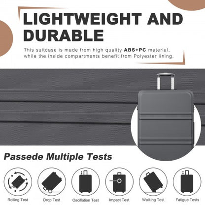 Kono K1871-1L 32-inch grey suitcase – detail view 32