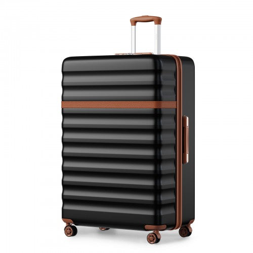 Kono KSK2484 32-inch black and brown suitcase – detail view 32