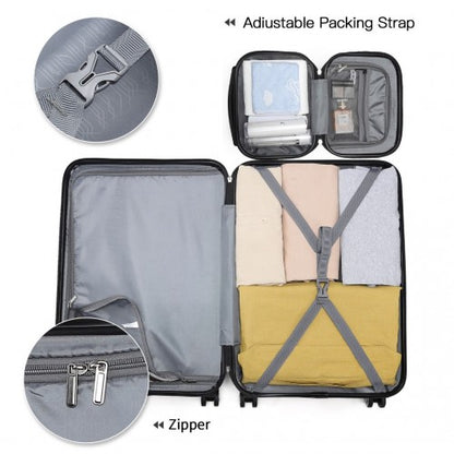 Kono K1871-1L 12/20-inch nude luggage set – set view