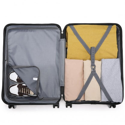 Kono K1871-1L 30-inch black luggage set – detail view 17