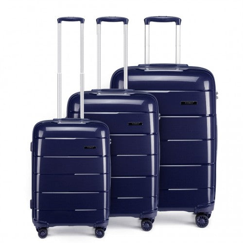 Kono K1997L 20/24/28-inch navy luggage set – detail view 12