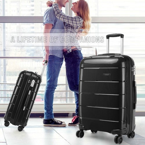 Kono K1997L 20/24/28-inch black luggage set – detail view 12