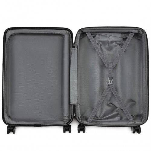 Kono KSK2483 20/24/28-inch black luggage set – set view