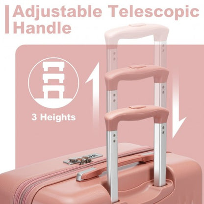 Kono KSK2483 20/24/28-inch nude luggage set – set view