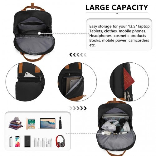 Kono KSK2484 20-inch cream and brown luggage set – detail view 8