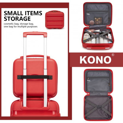 Kono KSK2492 12/19/24/28-inch red luggage set – set view