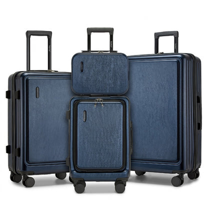 Kono KSK2493 20/24/28-inch navy luggage set – front view