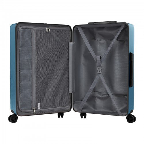 KSK2583 - Kono Premium ABS+PC 3-Piece Hard Shell Luggage Set with TSA Lock & 360° Silent Spinner Wheels - Navy