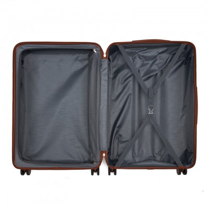 Kono KSK2584 20/24/28-inch grey and brown luggage set – set view