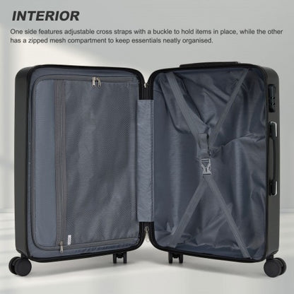 Kono KSK2585 20/24/28-inch grey and black luggage set – set view