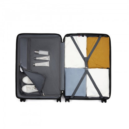 Kono KSK2585 20/24/28-inch green and black luggage set – set view