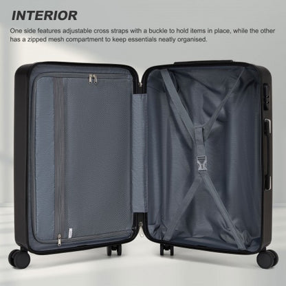 Kono KSK2585 20/24/28-inch black luggage set – set view