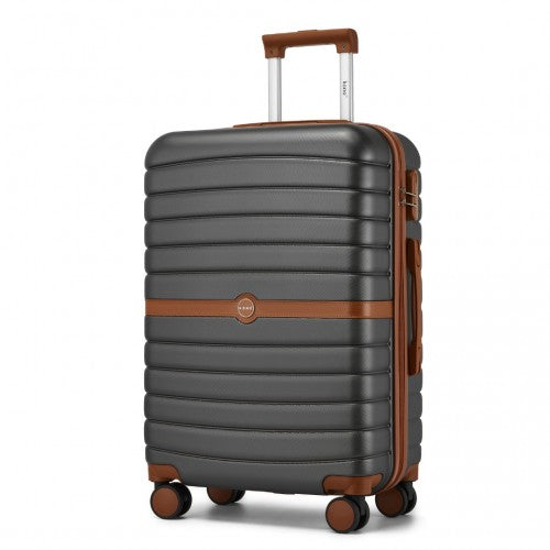 Kono KSK2592 20/24/28-inch grey and brown luggage set – set view