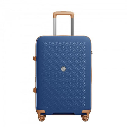 Kono KSK2594 20/24/28-inch navy and brown suitcase – set view